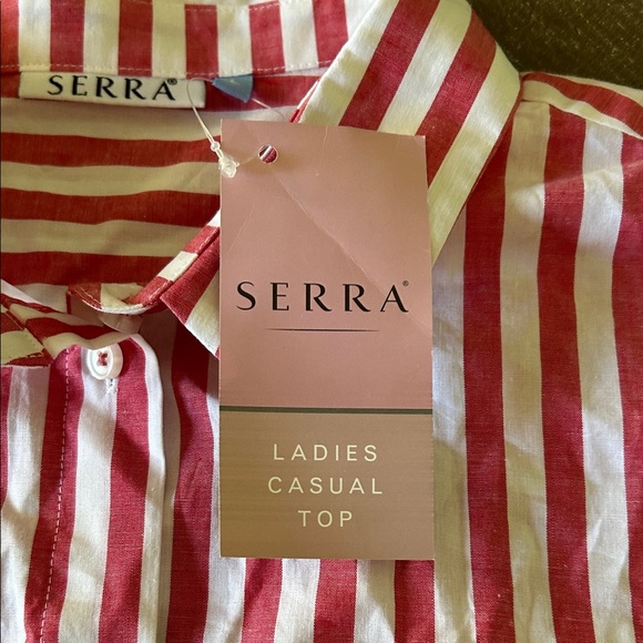 Serra Red and White Striped Shirt - Picture 3 of 8
